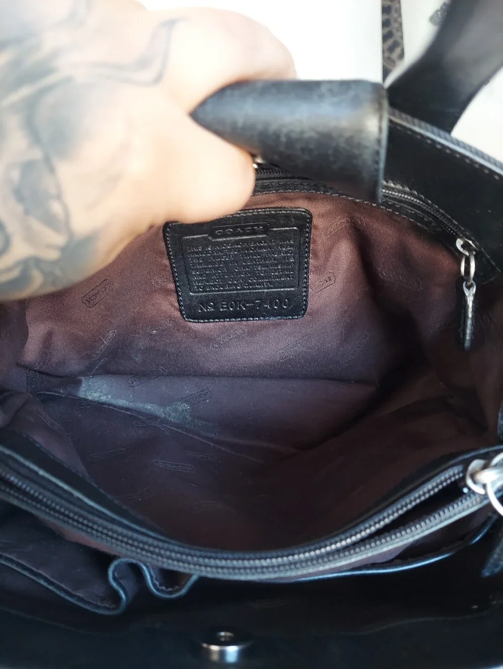 Vintage Coach Black Mercer Stachel 7400🖤 PROJECT